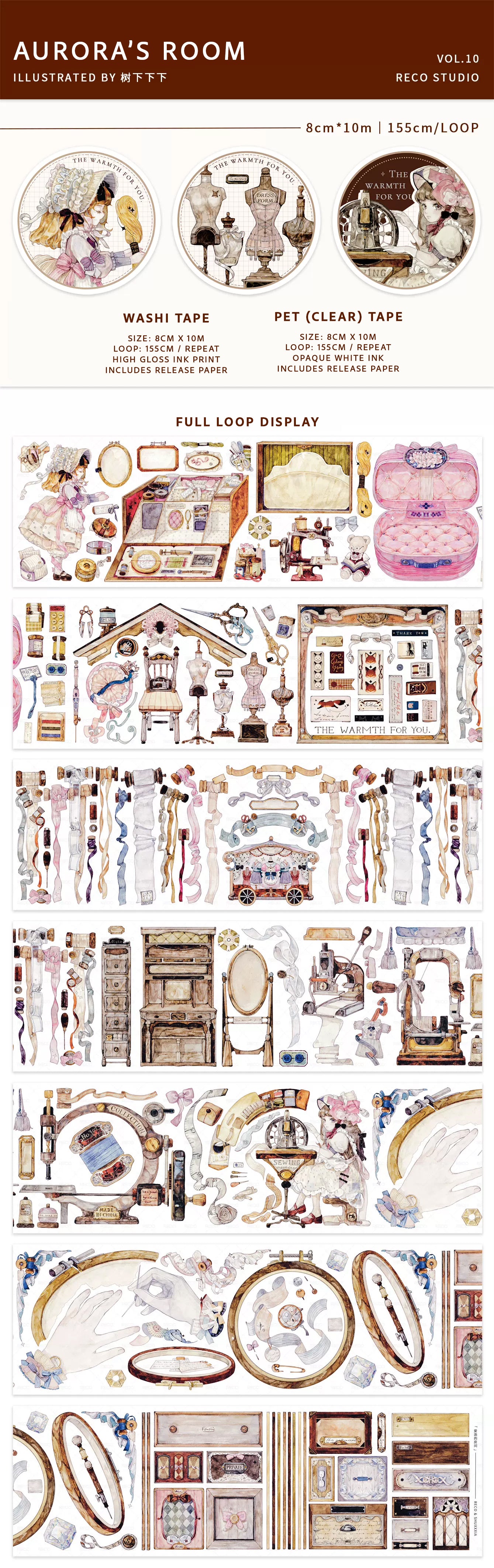 Reco Studio Masking Tape: Aurora's Room