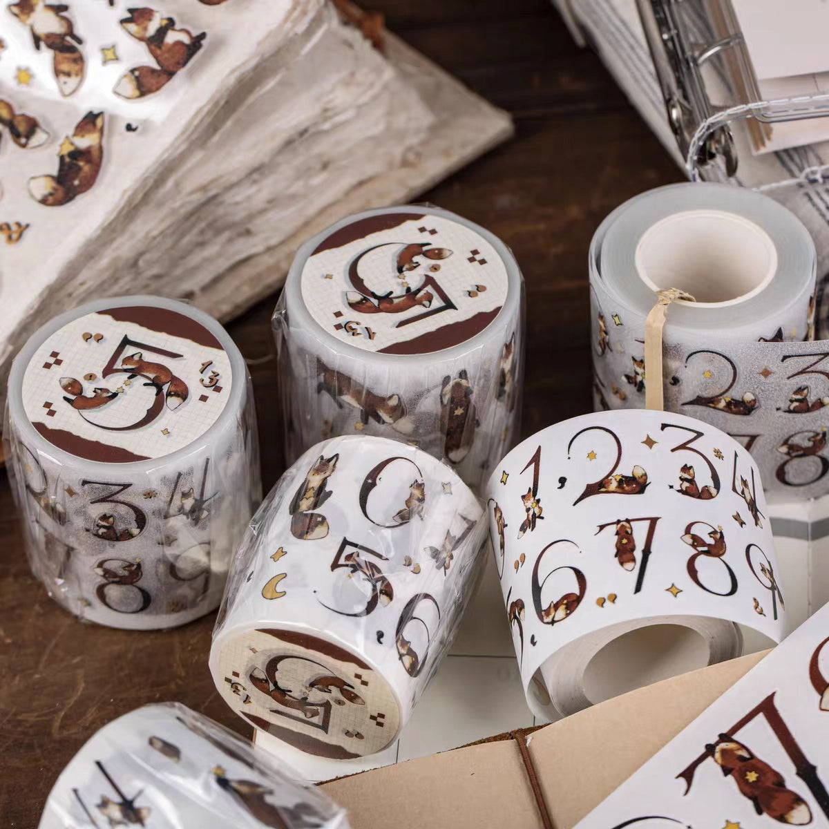 Reco Studio Sticker Tape: Fox Numbers