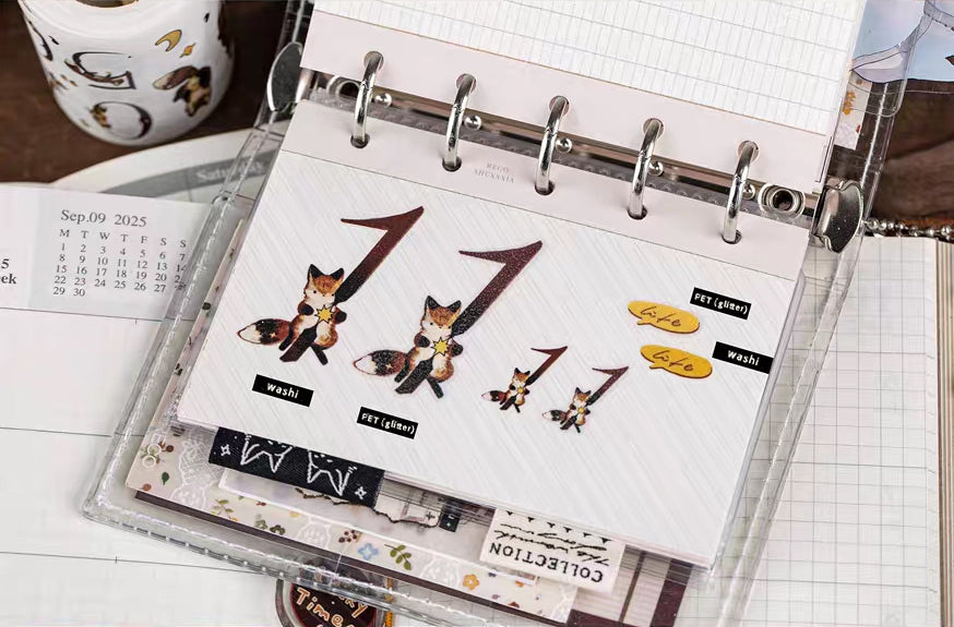 Reco Studio Sticker Tape: Fox Numbers