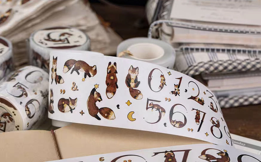 Reco Studio Sticker Tape: Fox Numbers