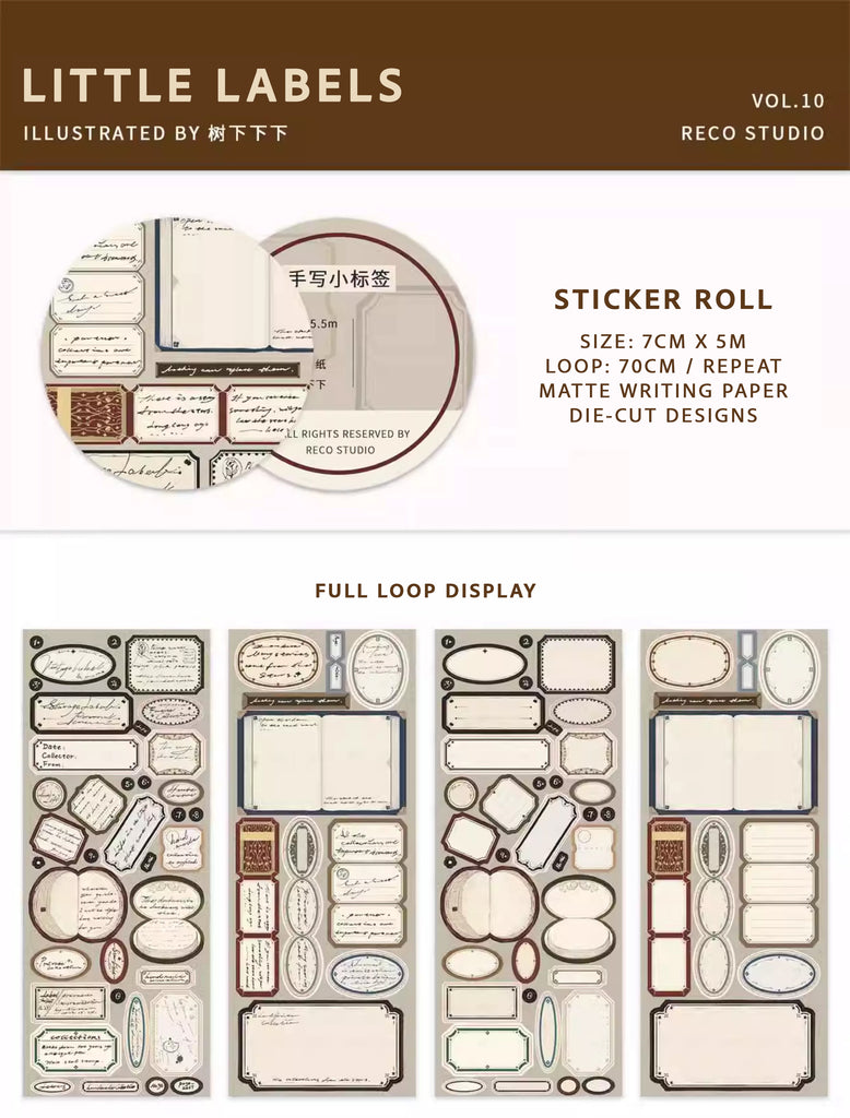 Reco Studio Sticker Tape: Little Labels