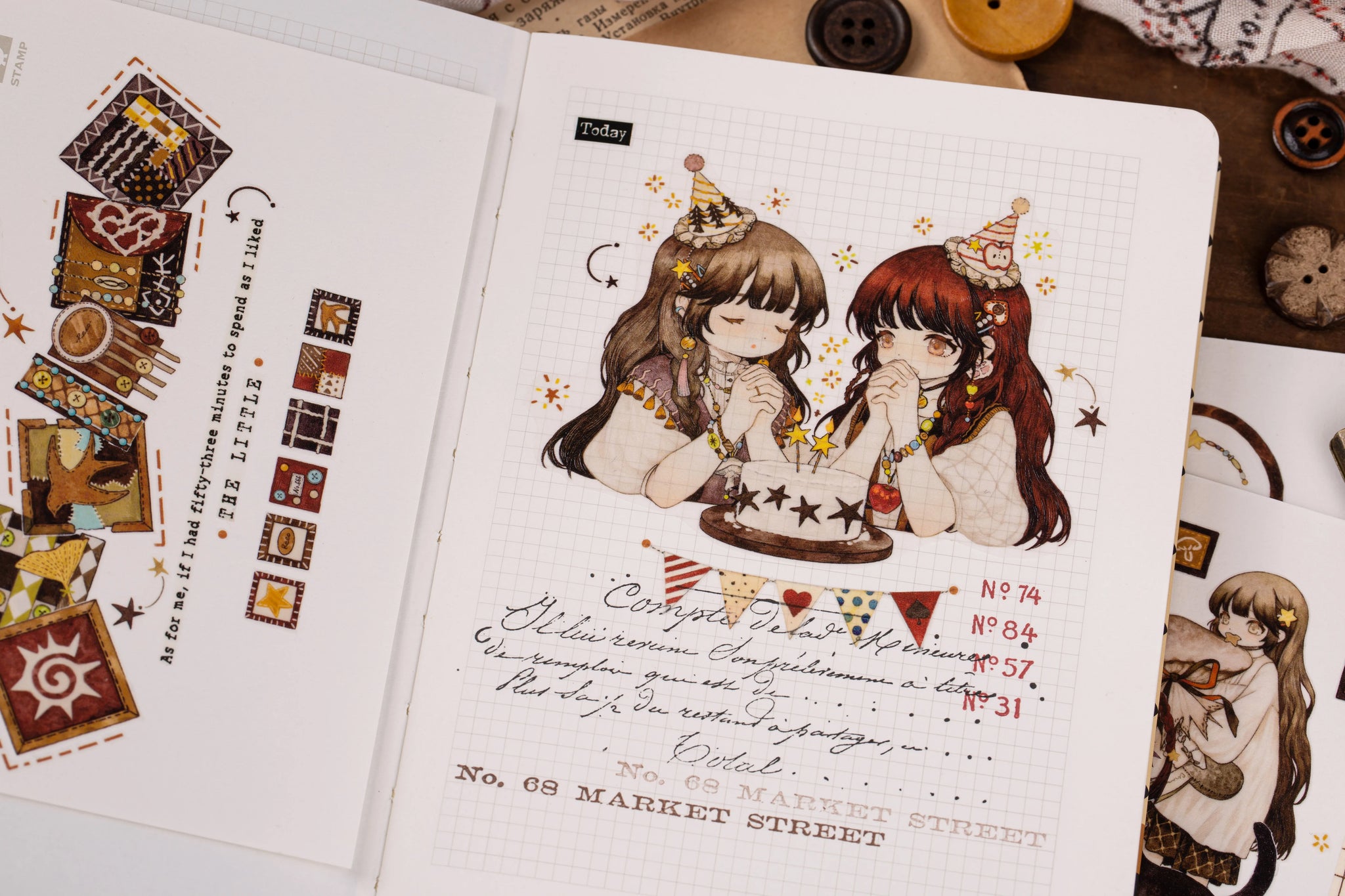 Reco Studio Masking Tape: Twin Tales 2