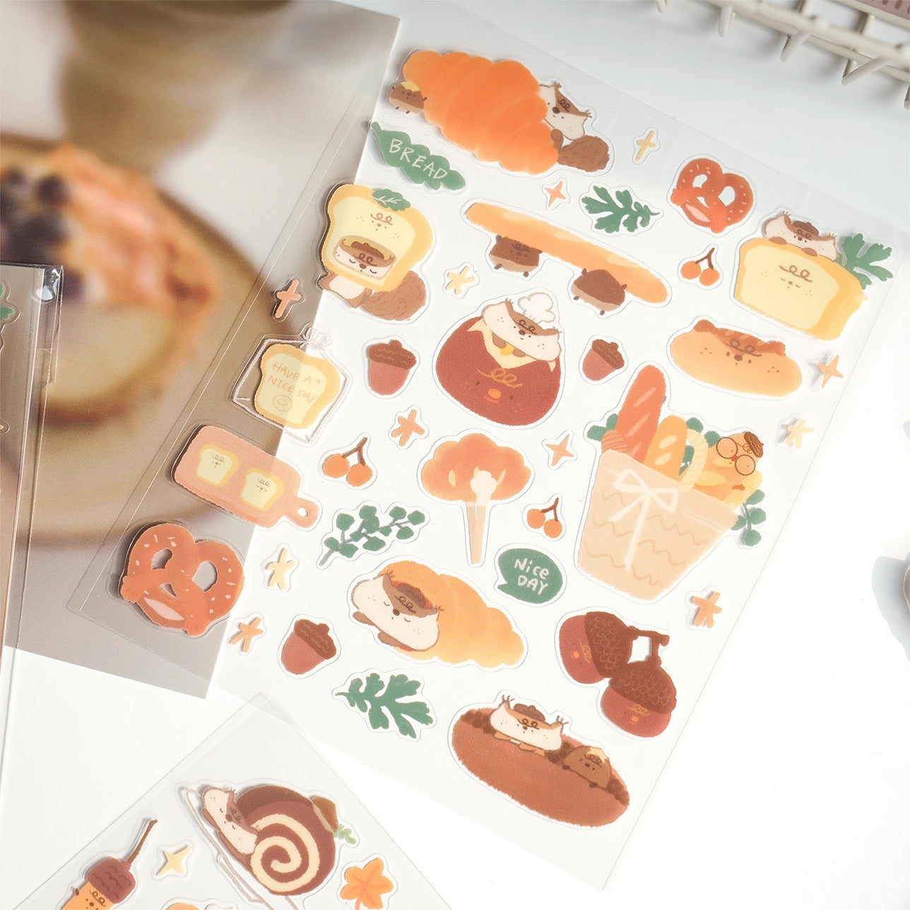 Rolling Island Sticker Sheet: Bakery Squirrel
