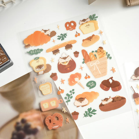 Rolling Island Sticker Sheet: Bakery Squirrel