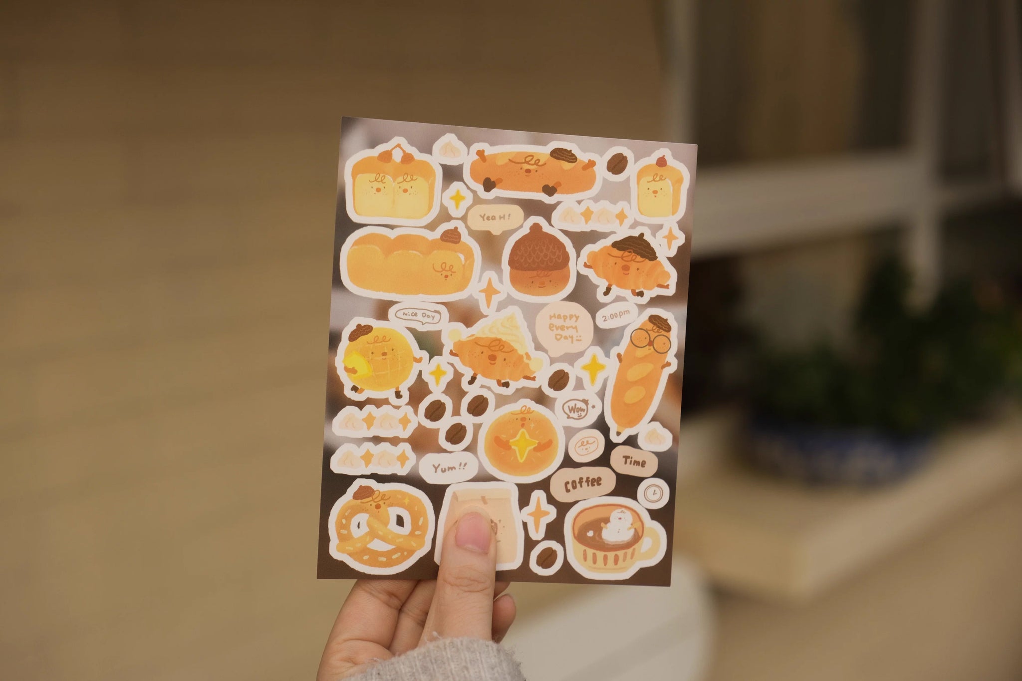 Rolling Island Sticker Sheet: Bread Friends (Large)