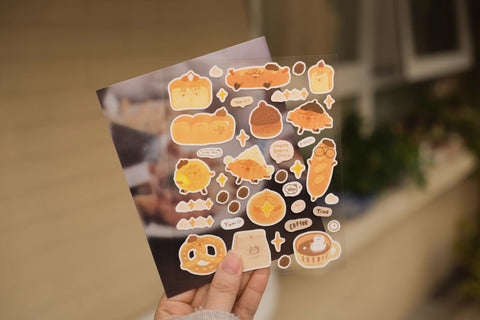 Rolling Island Sticker Sheet: Bread Friends (Large)
