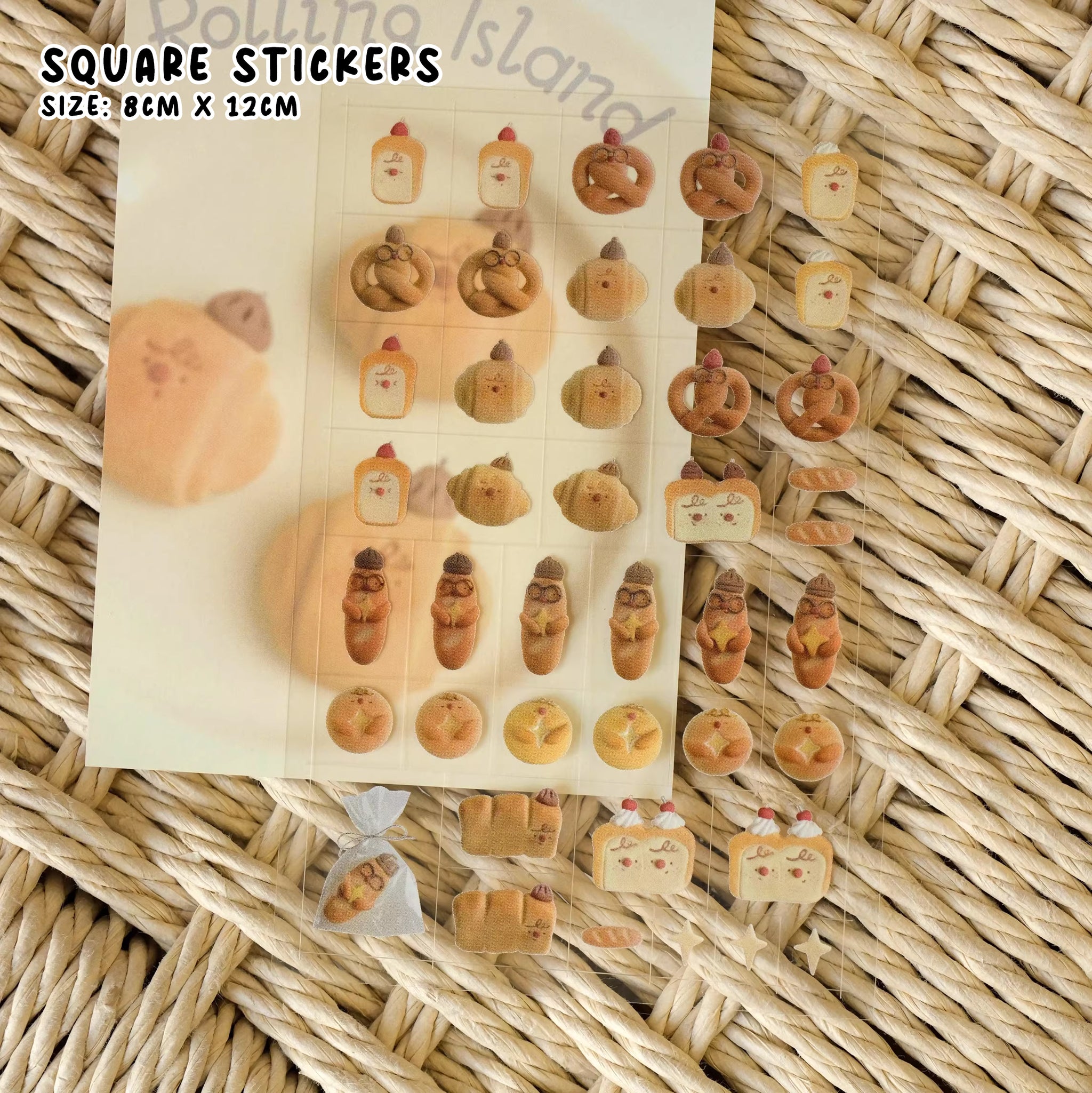 Rolling Island Sticker Sheet: Bread Handicrafts