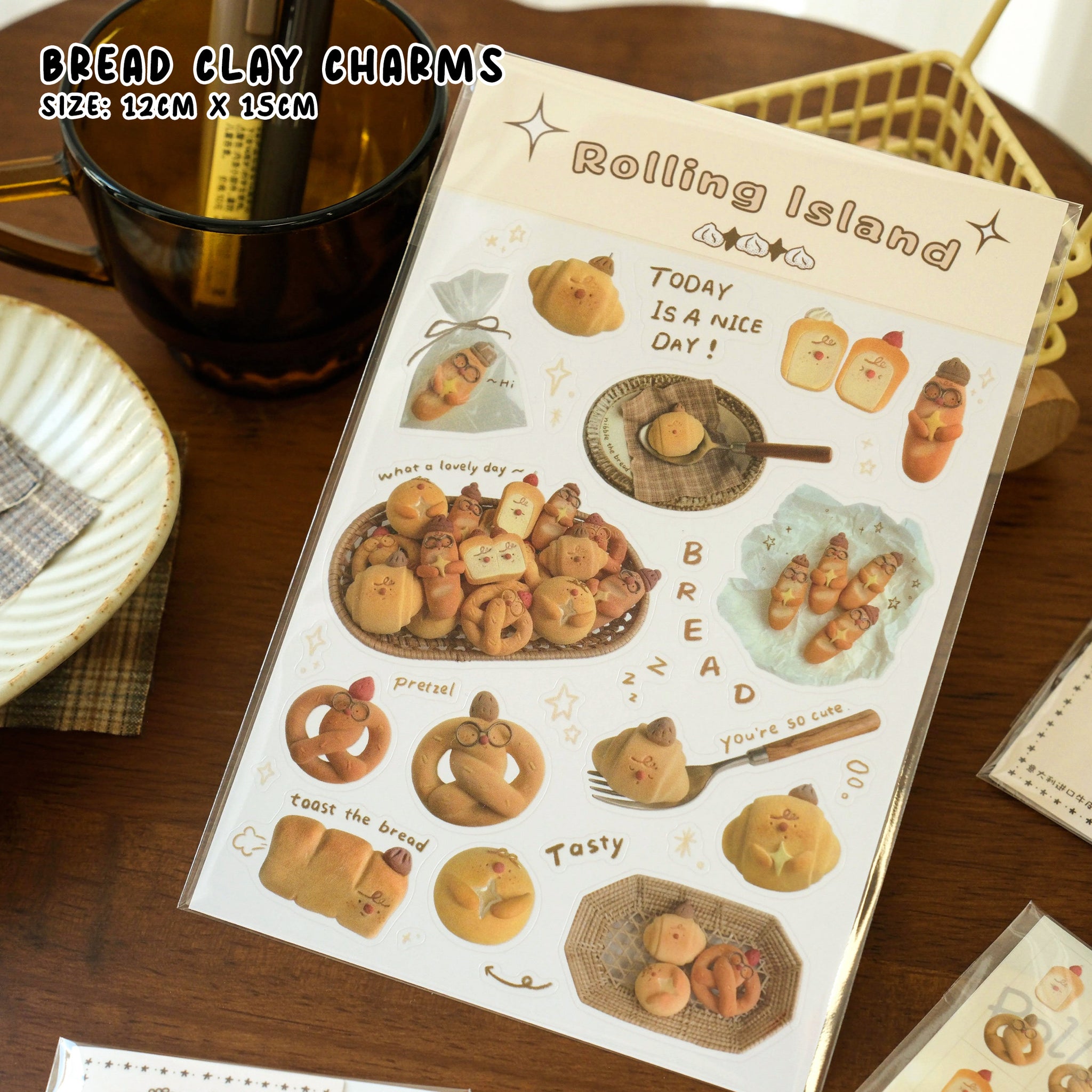 Rolling Island Sticker Sheet: Bread Handicrafts
