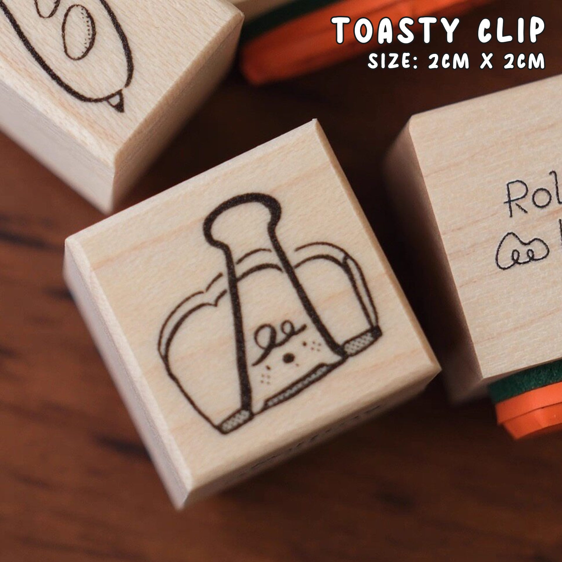 Rolling Island Rubber Stamp: Bread Stationery