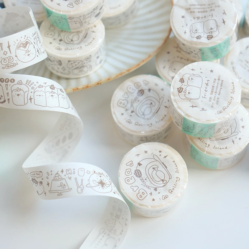 Rolling Island Washi Tape: Bread