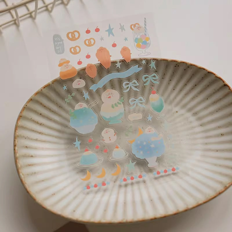 Rolling Island Sticker Sheet: Iced Drinks