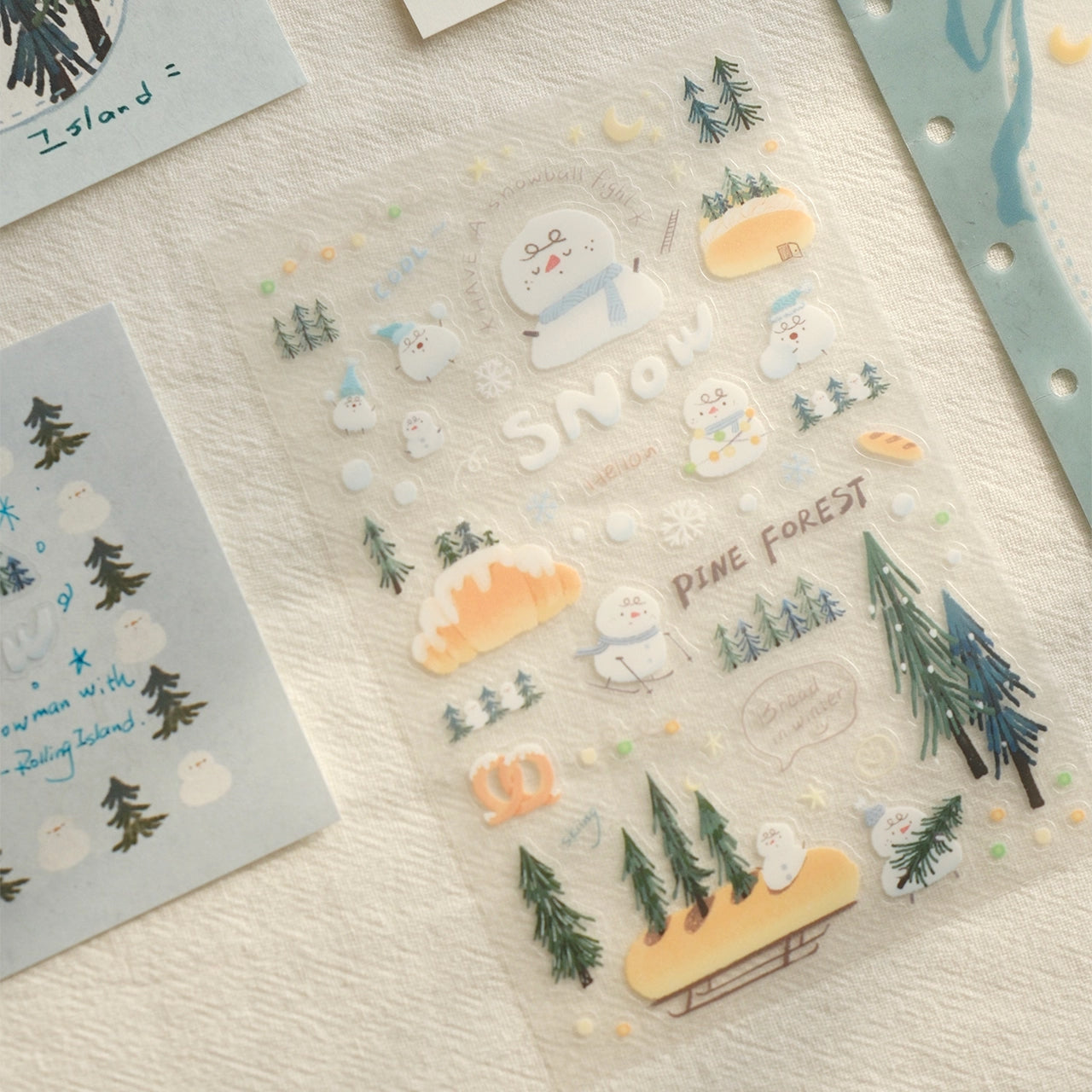Rolling Island Sticker Sheet: Pine Forest