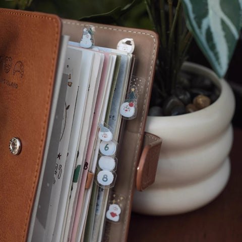 Rolling Island Sticker Sheet: Snowman Labels