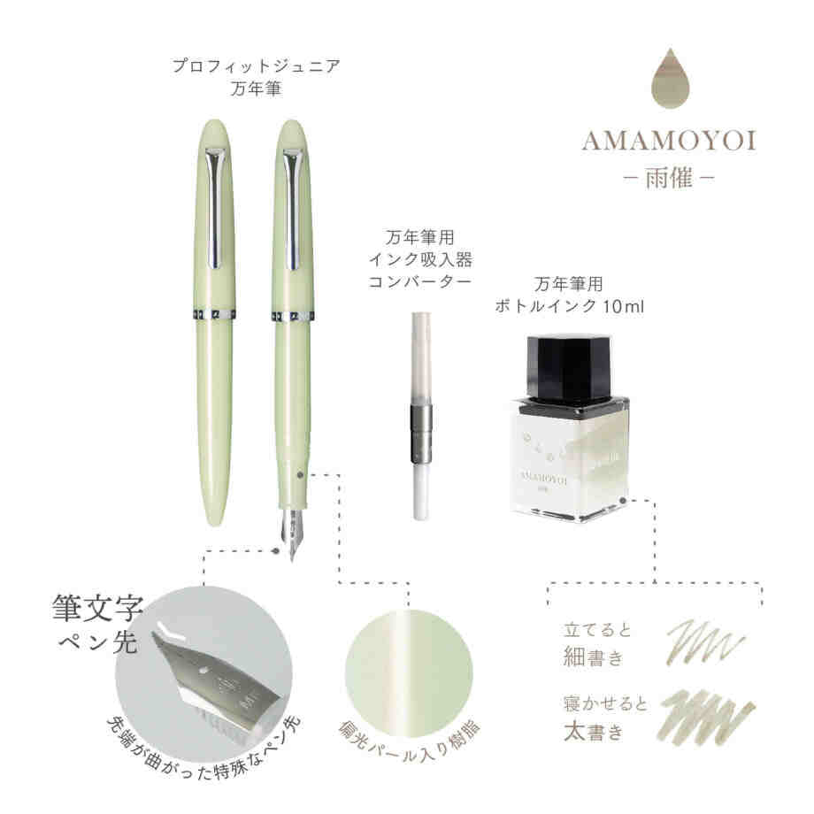 Sailor Profit Jr. +10 Fountain Pen Set (NEW COLORS)