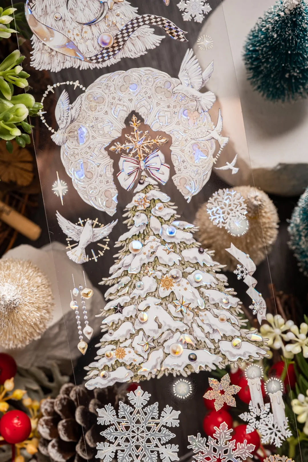 Shine Studio Masking Tape: White Christmas