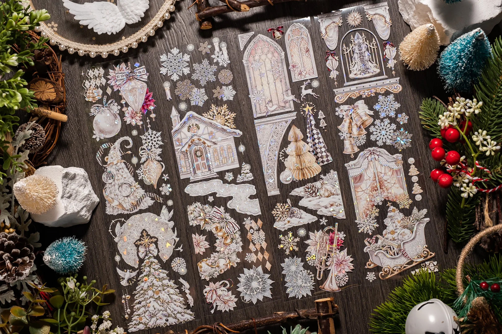 Shine Studio Masking Tape: White Christmas