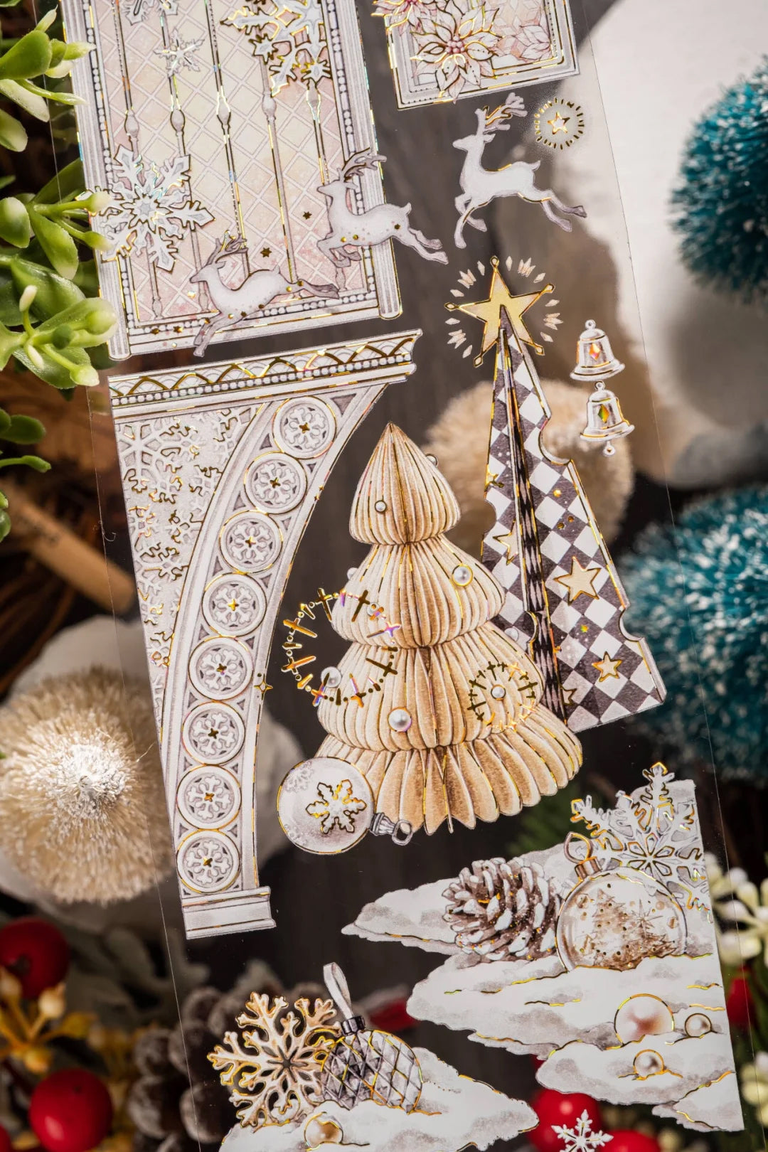 Shine Studio Masking Tape: White Christmas