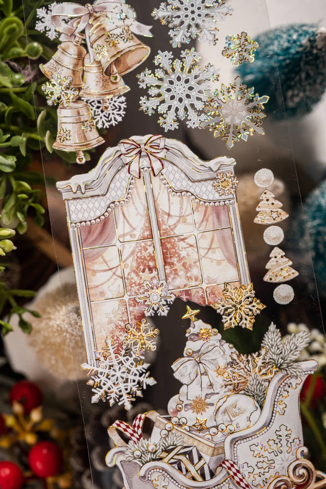 Shine Studio Masking Tape: White Christmas