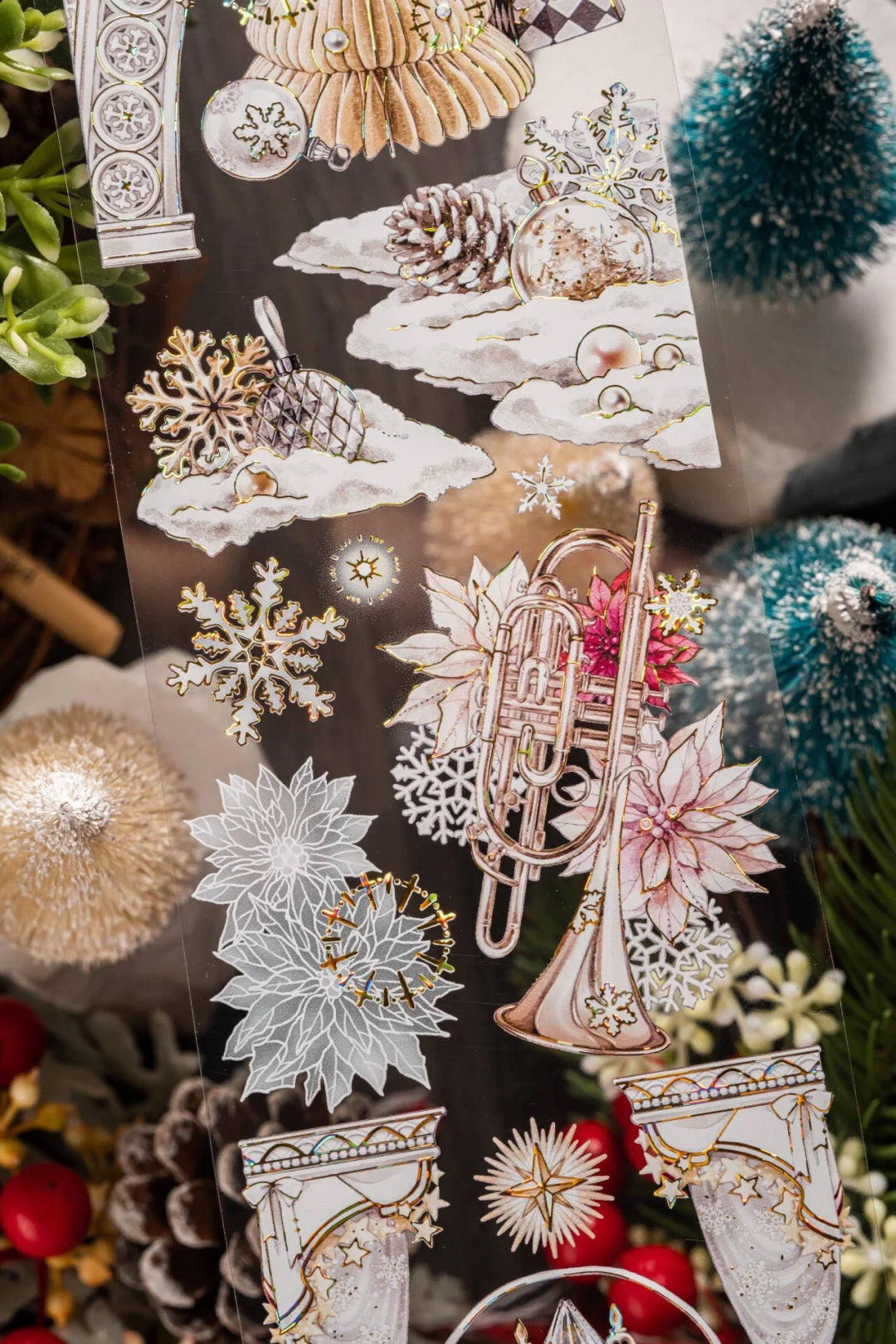 Shine Studio Masking Tape: White Christmas