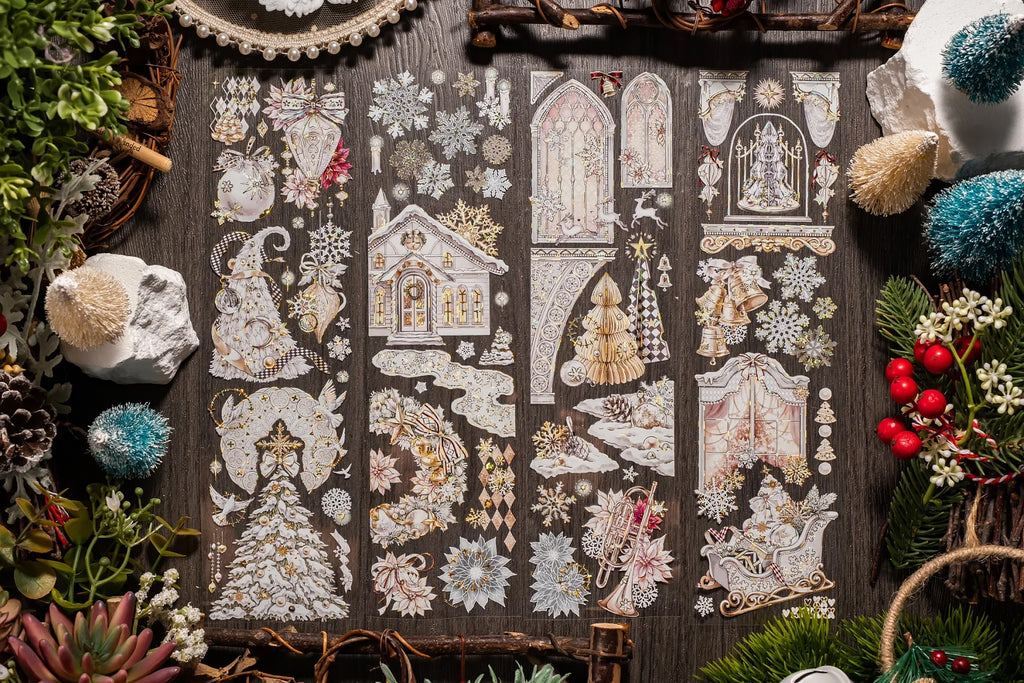 Shine Studio Masking Tape: White Christmas