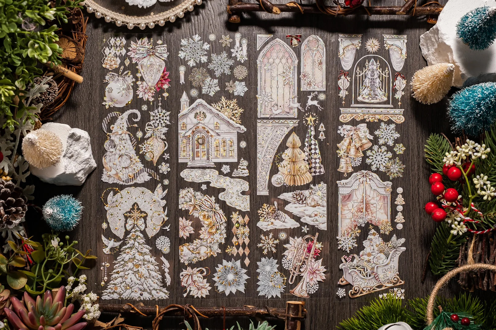 Shine Studio Masking Tape: White Christmas