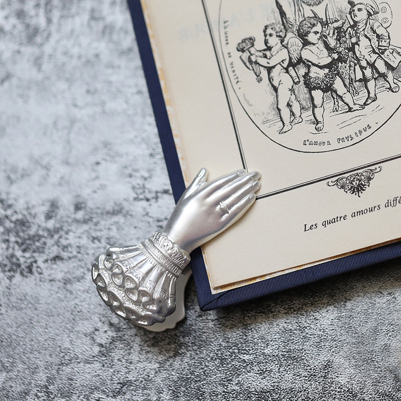 Victorian Silver Gilded Hand Clip