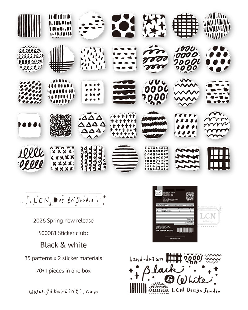 【PRE-ORDER】LCN Design Studio: Spring 2026 Stickers