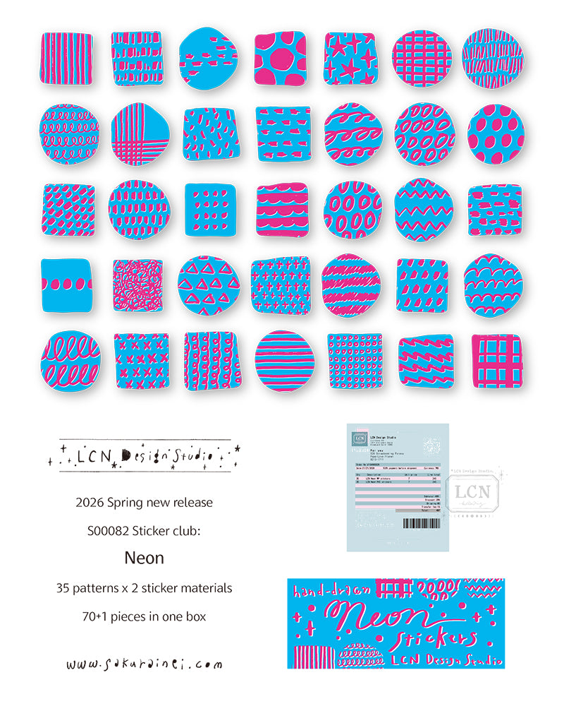 【PRE-ORDER】LCN Design Studio: Spring 2026 Stickers