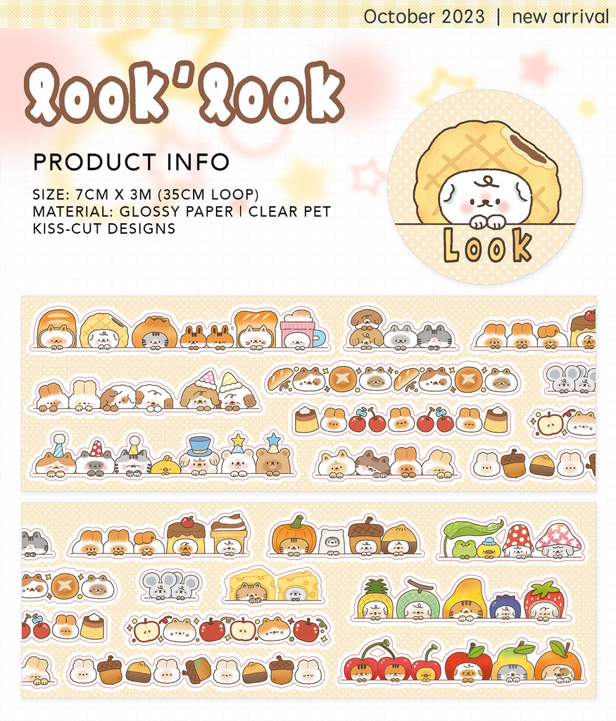 Tang Yuan Sticker Tape: Look Look