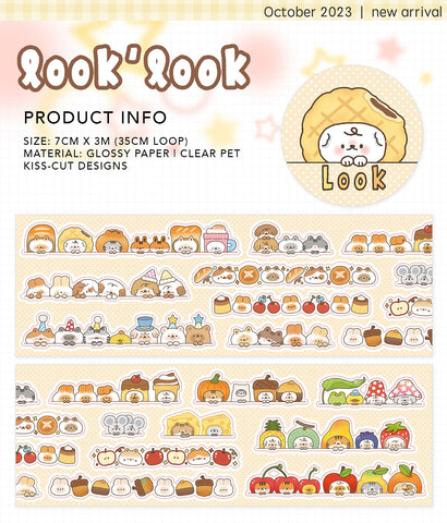 Tang Yuan Sticker Tape: Look Look