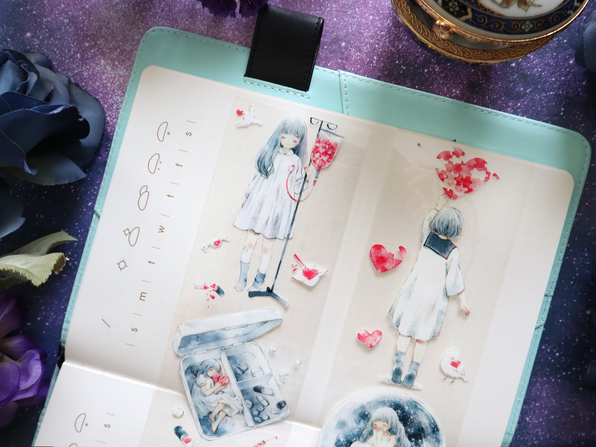 Tianxiaobao's Starry Sky: Fragile Heart Masking Tape