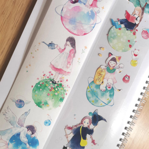 Tianxiaobao's Starry Sky: My Little Planet Masking Tape