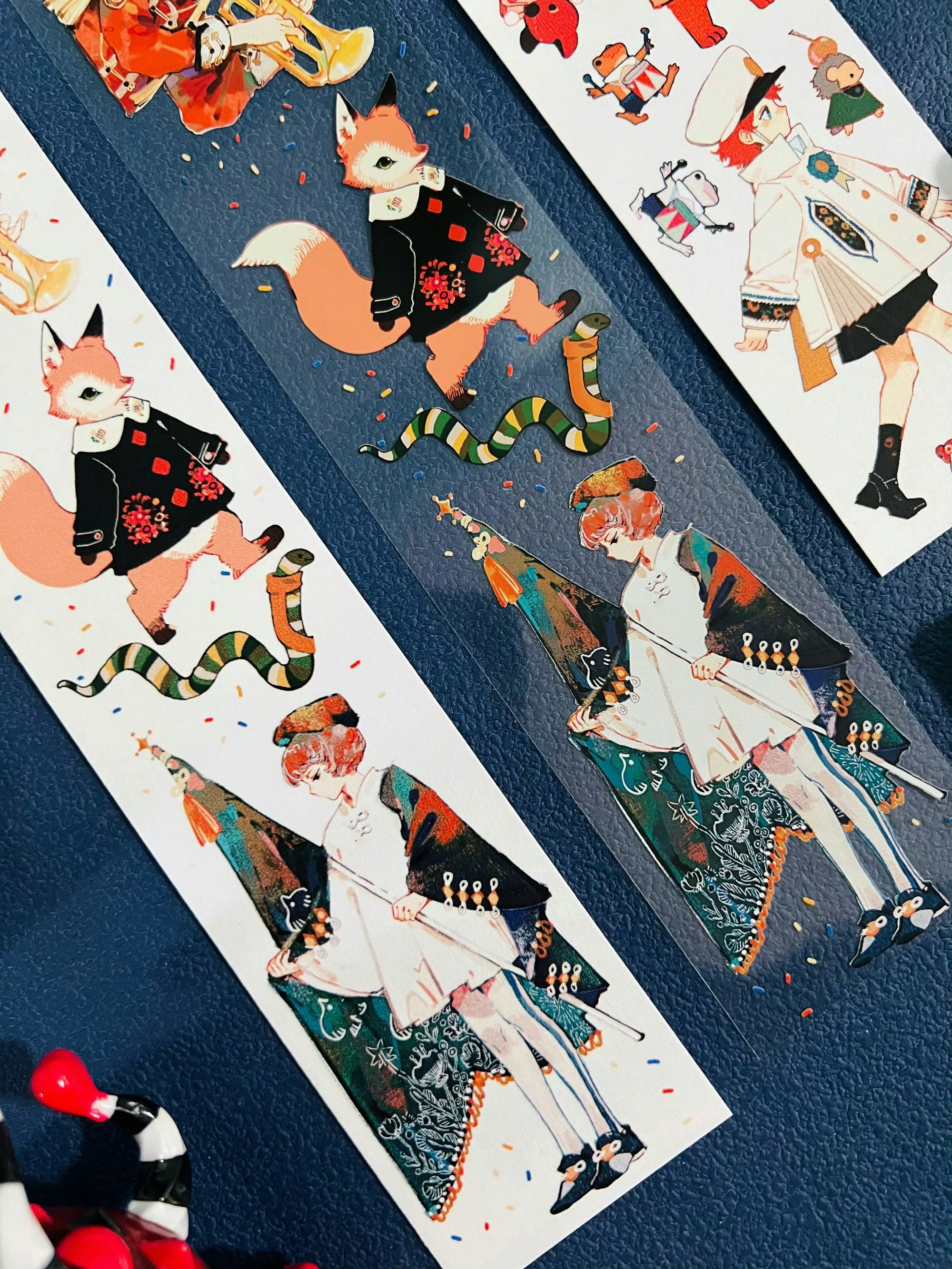 Tianxiaobao's Starry Sky: The Orange King's Entourage Masking Tape