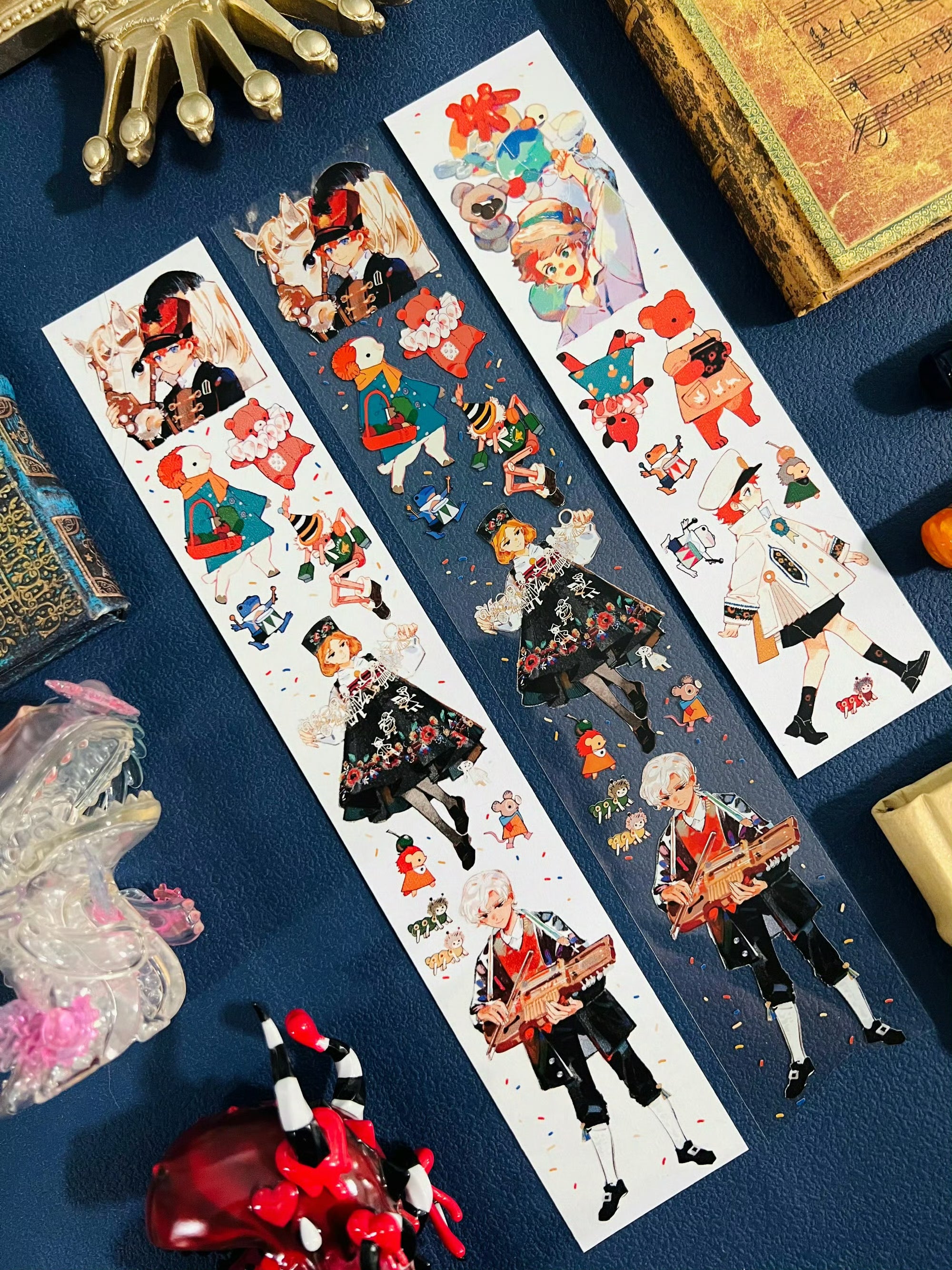 Tianxiaobao's Starry Sky: The Orange King's Entourage Masking Tape