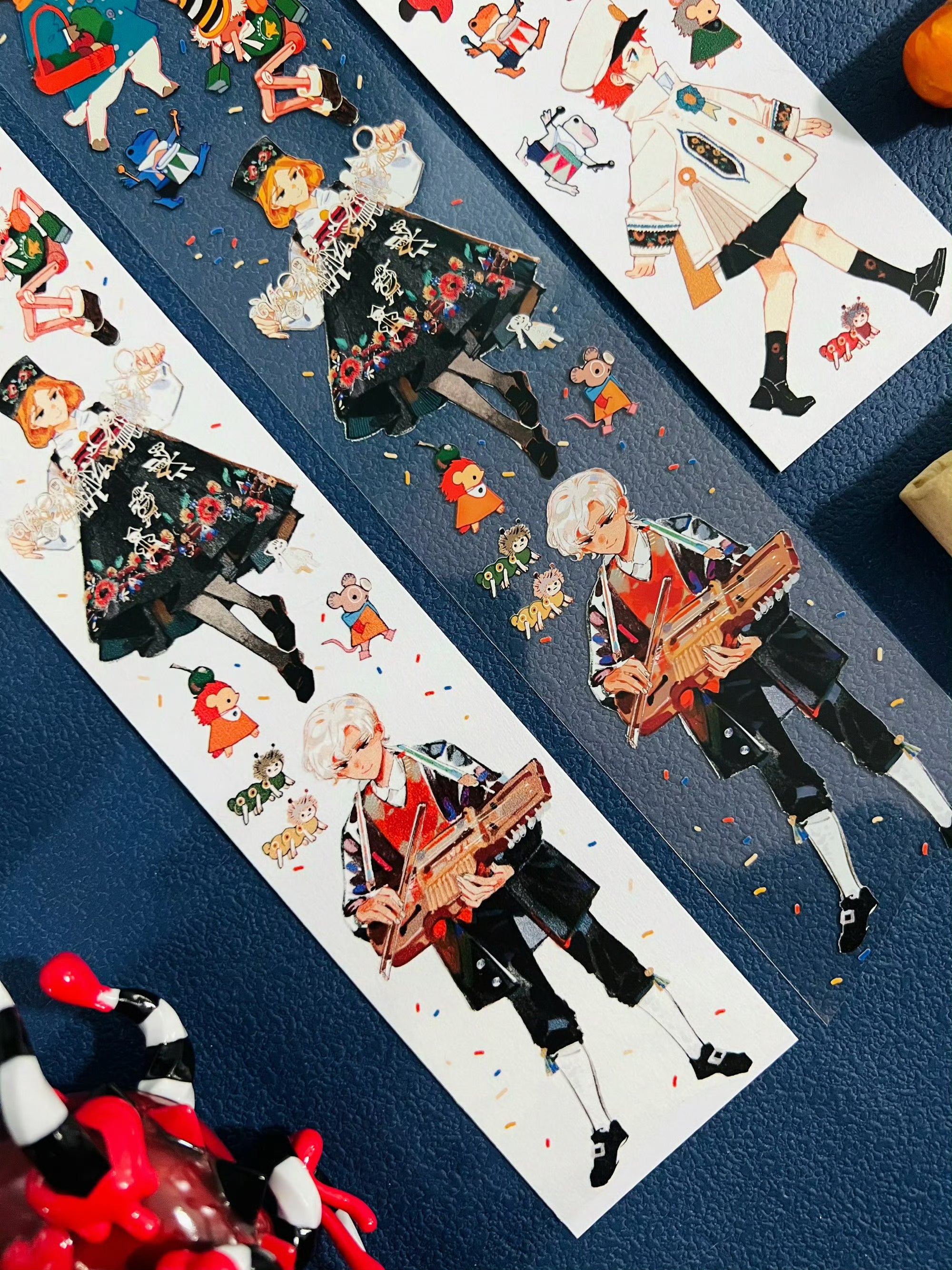 Tianxiaobao's Starry Sky: The Orange King's Entourage Masking Tape