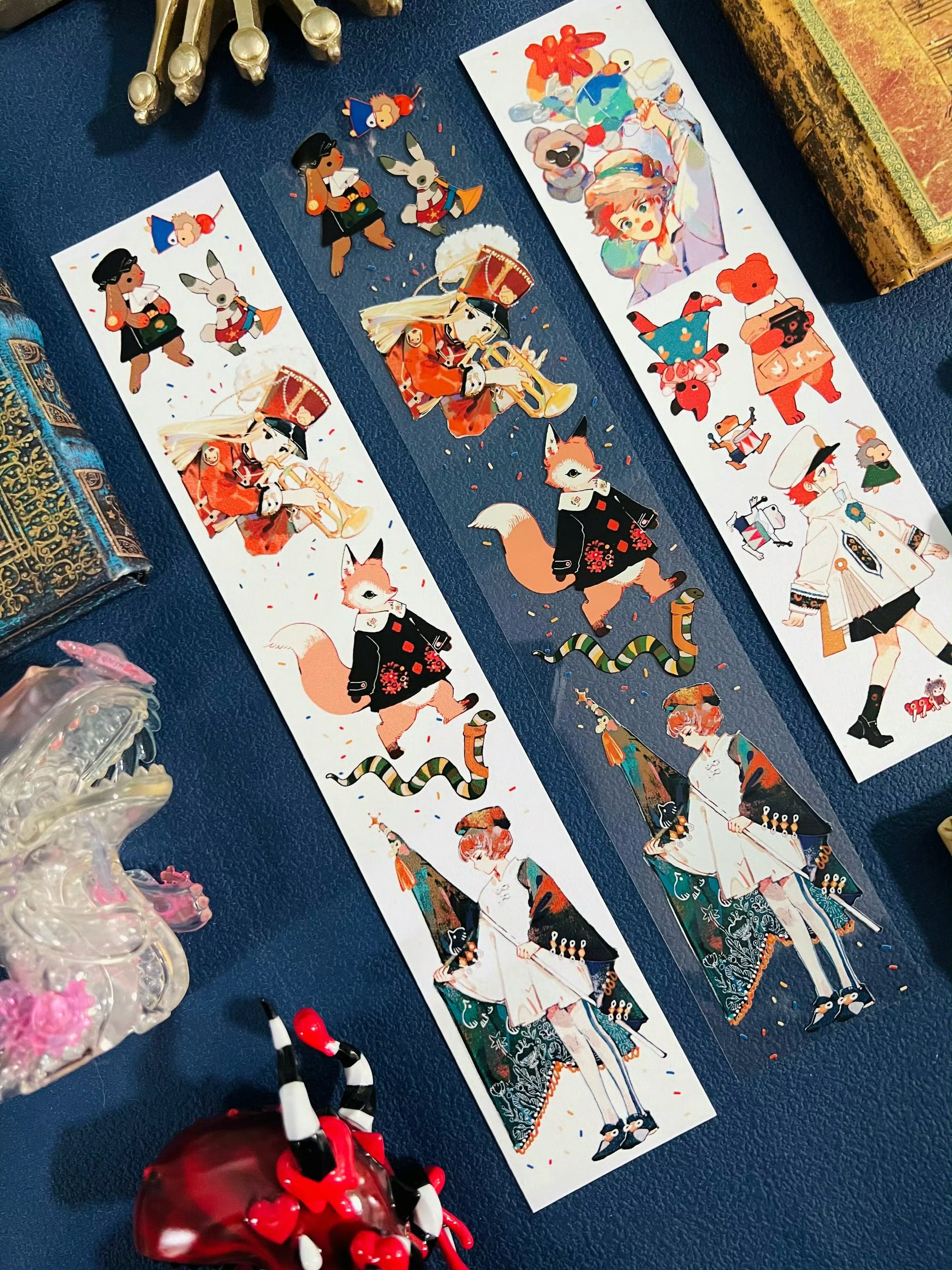 Tianxiaobao's Starry Sky: The Orange King's Entourage Masking Tape