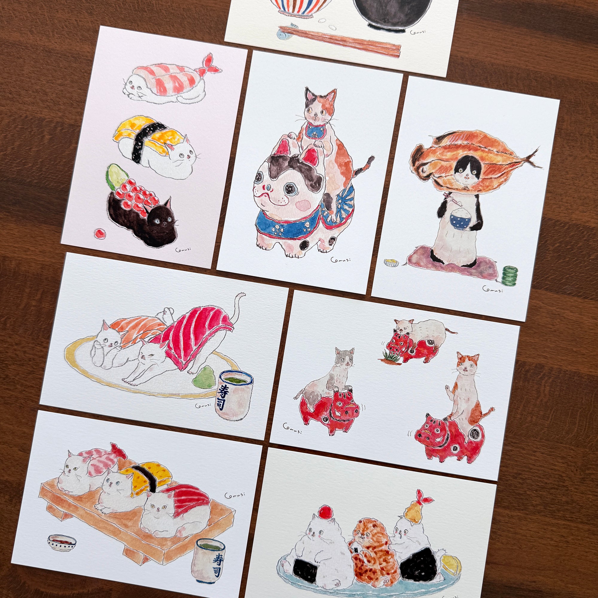 Tocorocogumi x Active Corporation: Washoku Postcards