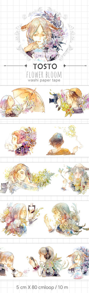 Tosto Washi Tape: Flower Bloom