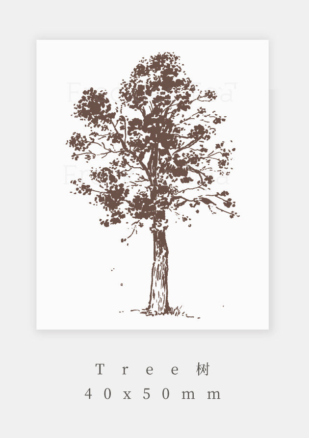 Freckles Tea Stamp: Tree