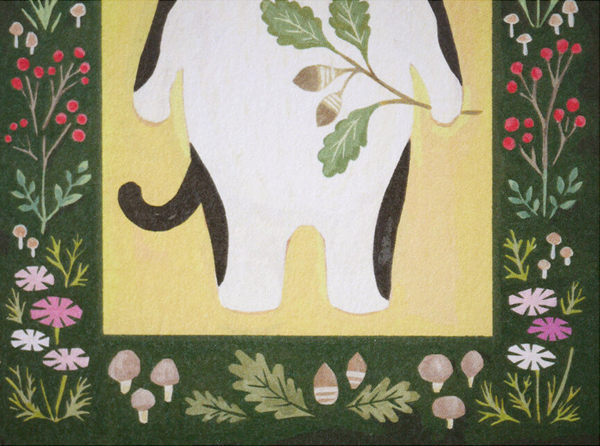 4Legs Postcard: Tuxedo Cat
