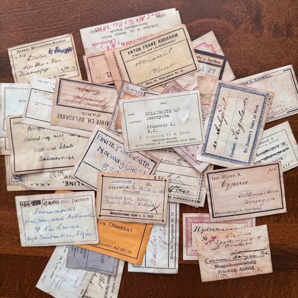 Vintage Coffee Dyed Labels