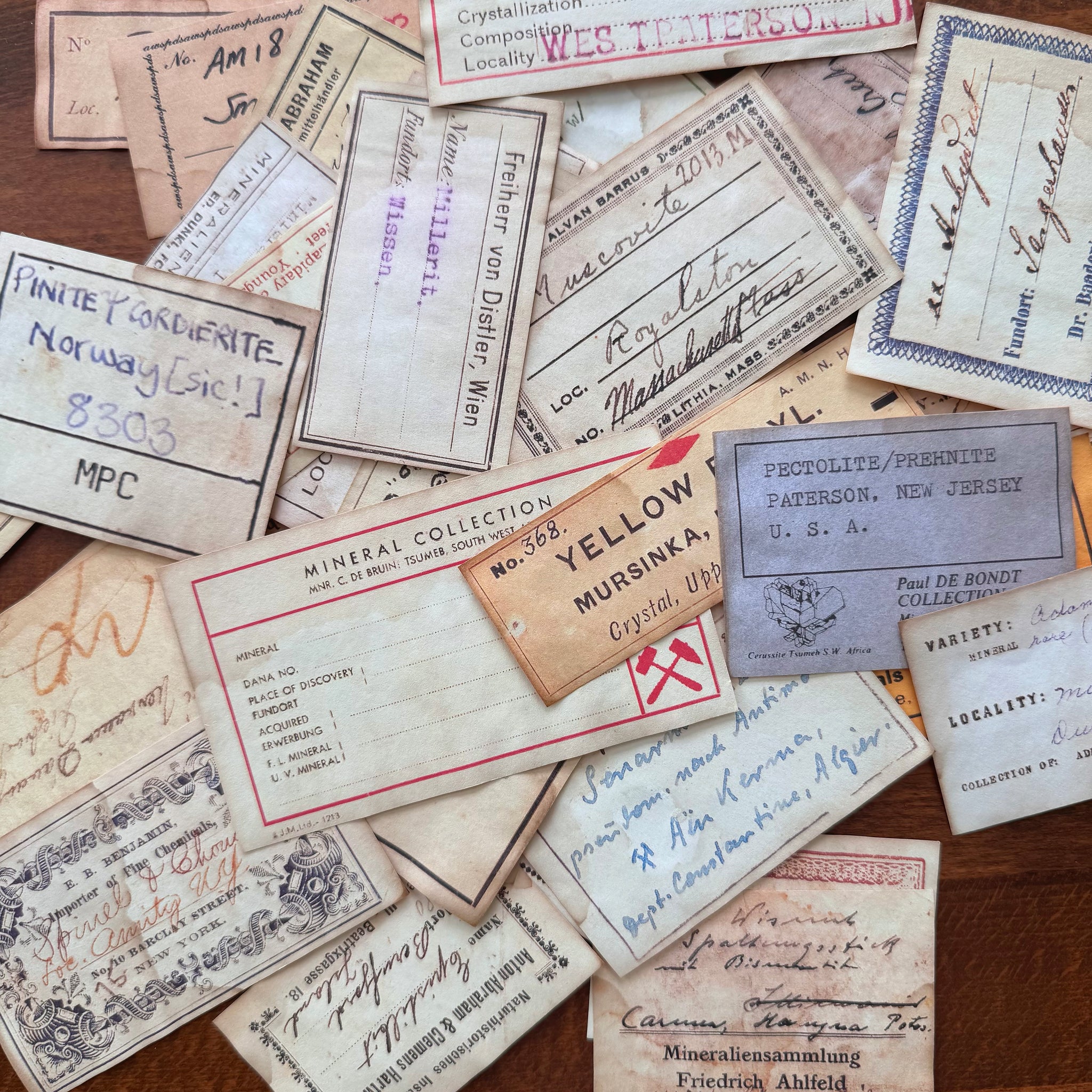 Vintage Coffee Dyed Labels