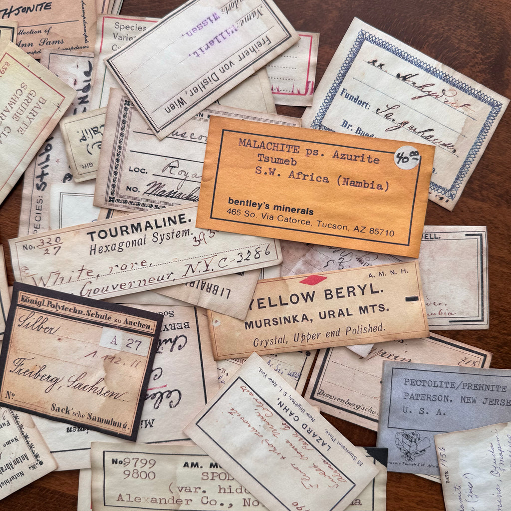 Vintage Coffee Dyed Labels