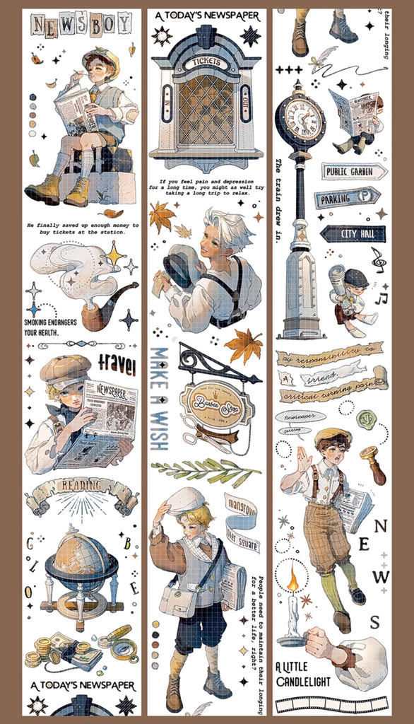 Wampisame Masking Tape: Newsboy