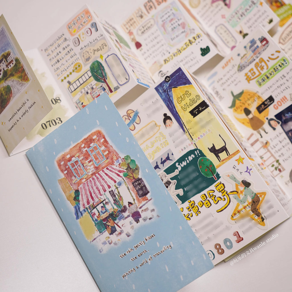 Wanle Studio Traveler's Notebook Insert: Accordion Style Watercolor Paper