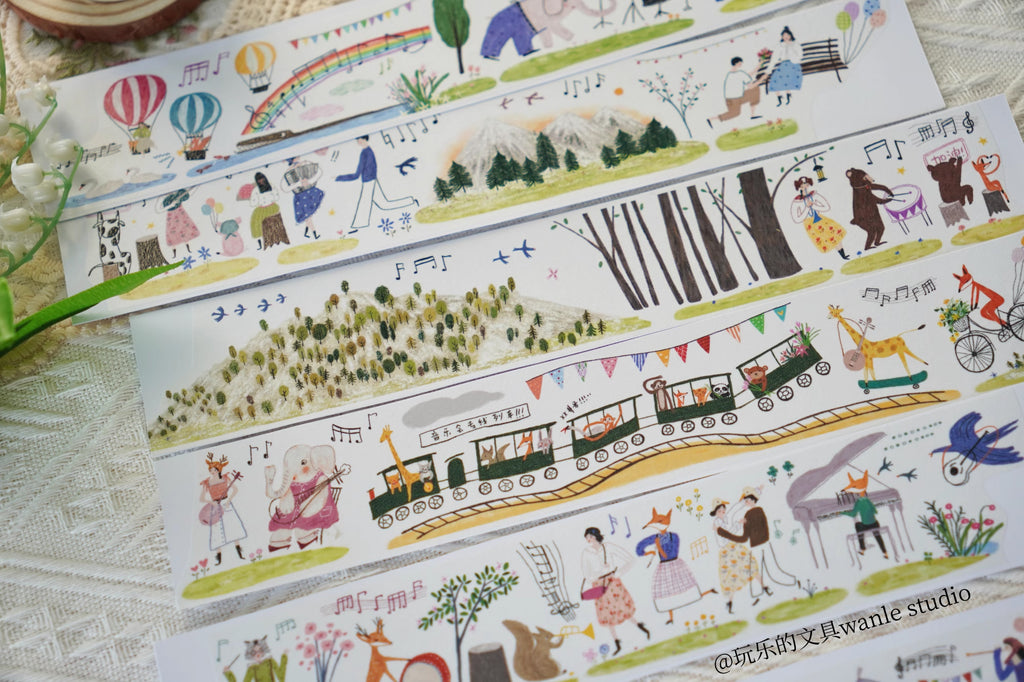 Wanle Studio Masking Tape: Animal Band