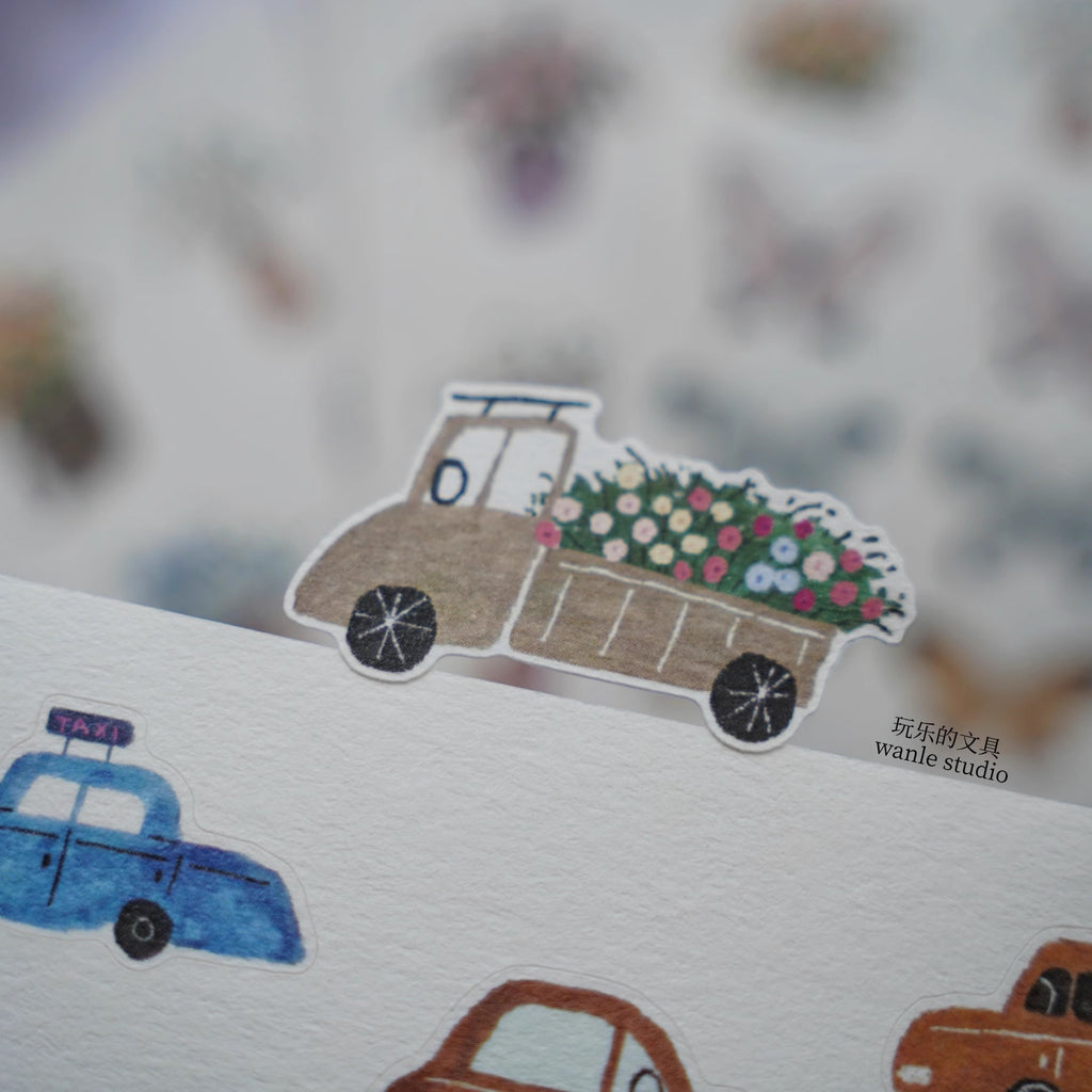 Wanle Studio Sticker Sheet: Car