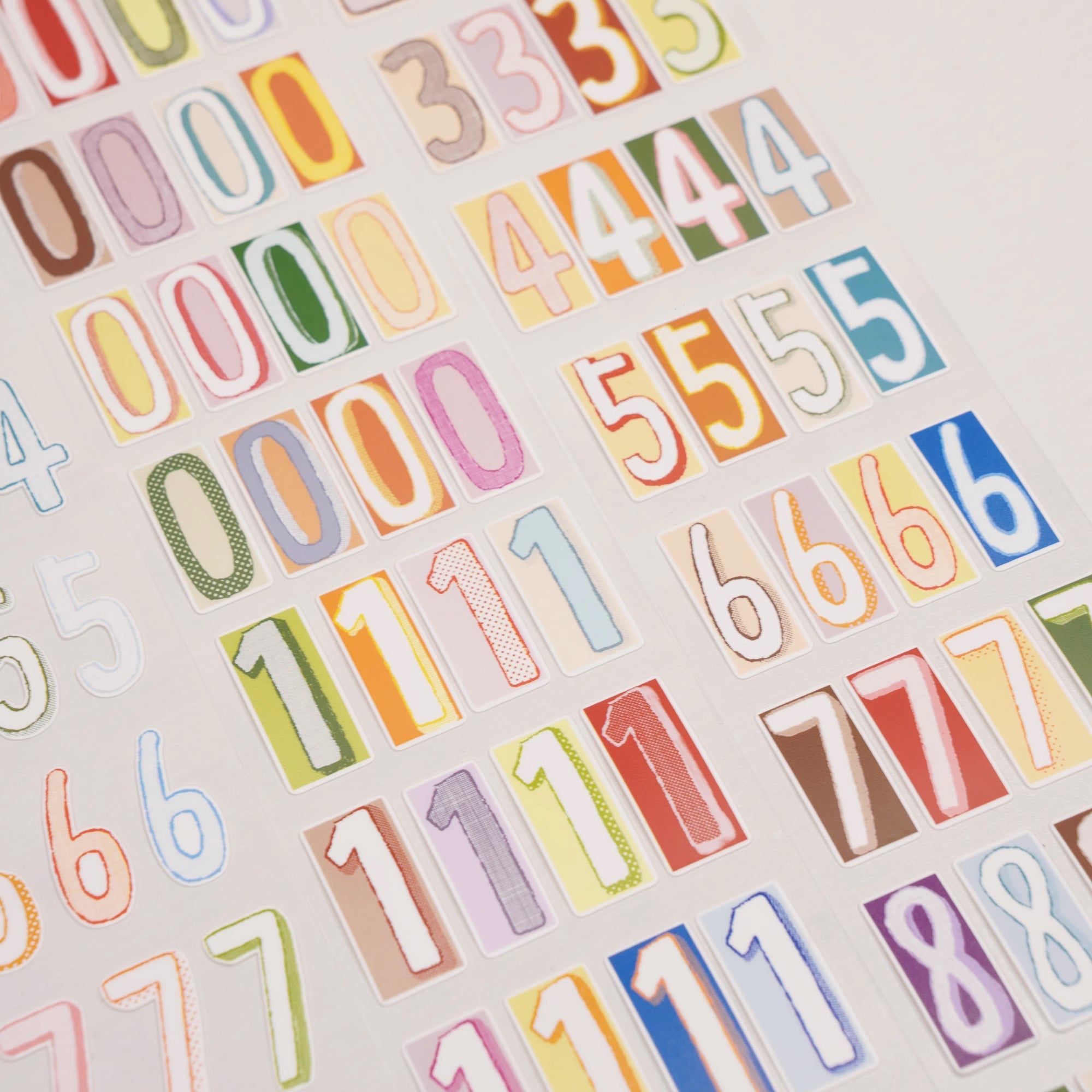 Wanle Studio Masking Tape: Long Numbers