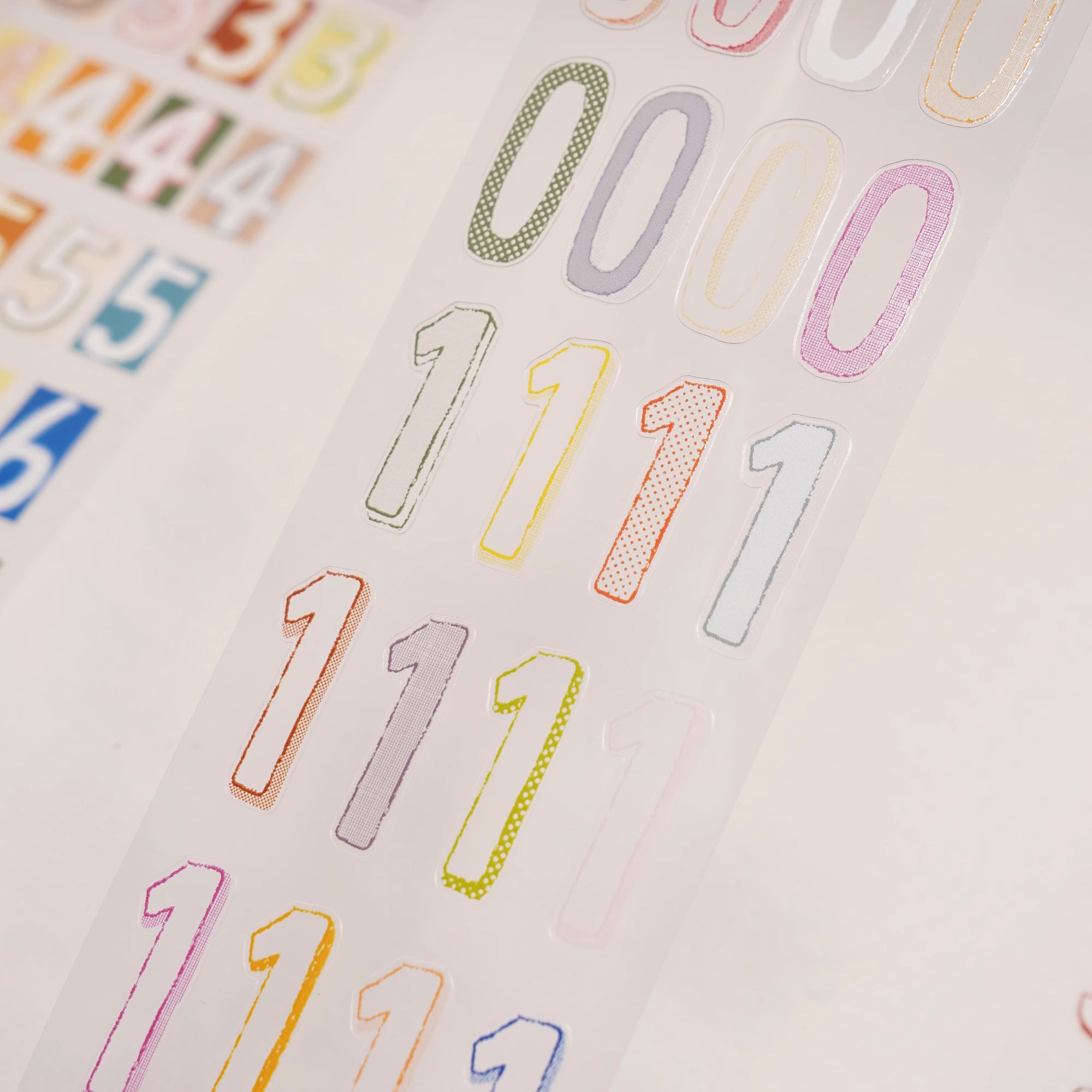 Wanle Studio Masking Tape: Long Numbers