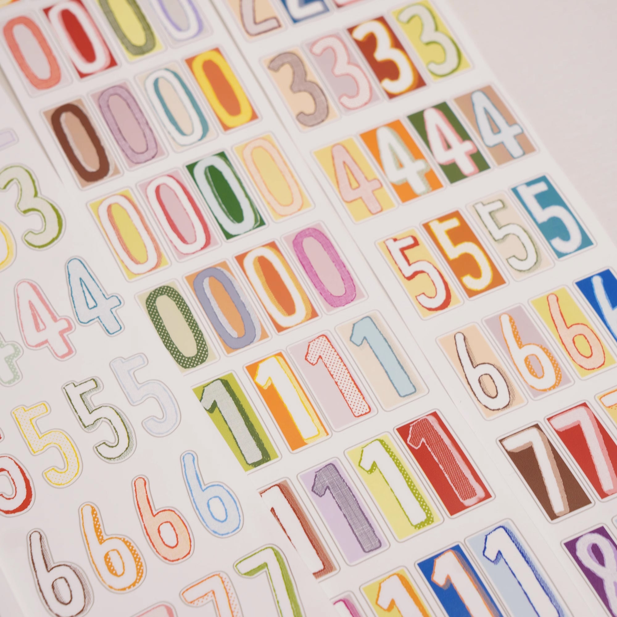 Wanle Studio Masking Tape: Long Numbers